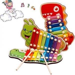 BUY&SMILE צעצועים תינוקות - ילדים פסנתר קסילופון  שמונה טונים לפסנתר - חינוך מוקדם 