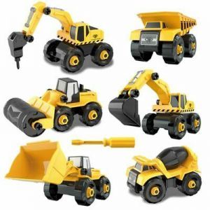 BUY&SMILE צעצועים הרכבה הנדסה מכונית טרקטור משאית דגם כלי רכב אבן בניין - צעצוע לילדים