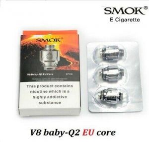 SMOK V8 Baby-Q2 סלילי CORE של האיחוד האירופי 0.4Ω 40-80W 3-Pk T PRIV סליל H PRIV