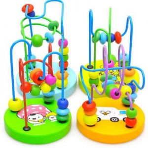צעצועי משחק מבוך חרוז מעץ לילדי תינוקות פיתוח אינטליגנציה - טרנדי